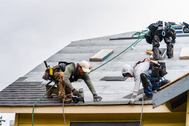 Professional Gutter Installation technician working in Westmont, NJ
